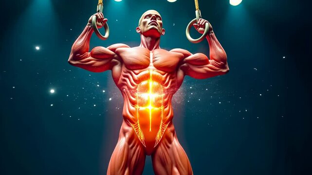 Muscles big, muscle anatomy, strength training. Bodybuilding essentials. Muscle fibers increase during workouts. Weight training boosts muscle growth. Nutrition essential for recovery.