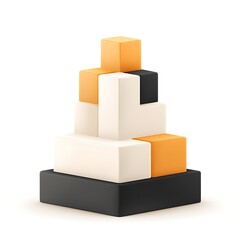 Obraz premium Abstract Shapes Stacked