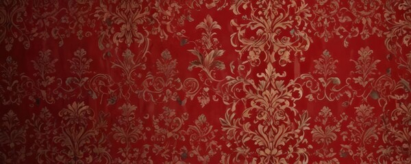 Crimson damask wallpaper, ornate & elegant scrolls , pattern, elegant design