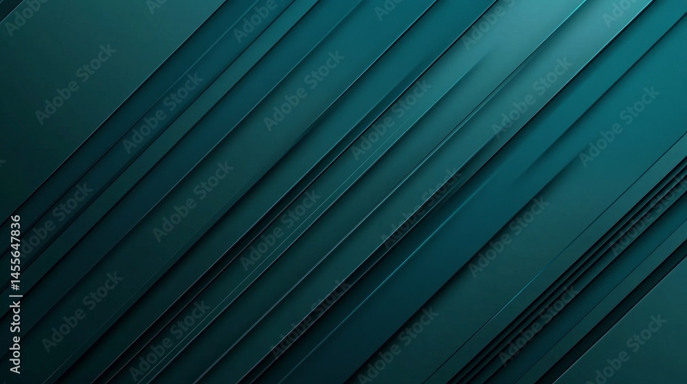 Poster abstract teal and black geometric pattern with sharp angles creating depth and texture in a modern d