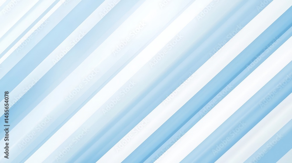 Poster soft blue tones create a calming abstract background with layered lines flowing diagonally, suggesti