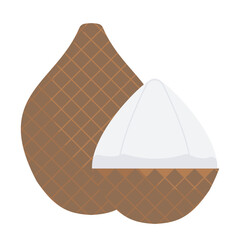  vector illustration of Asian tropical fruits