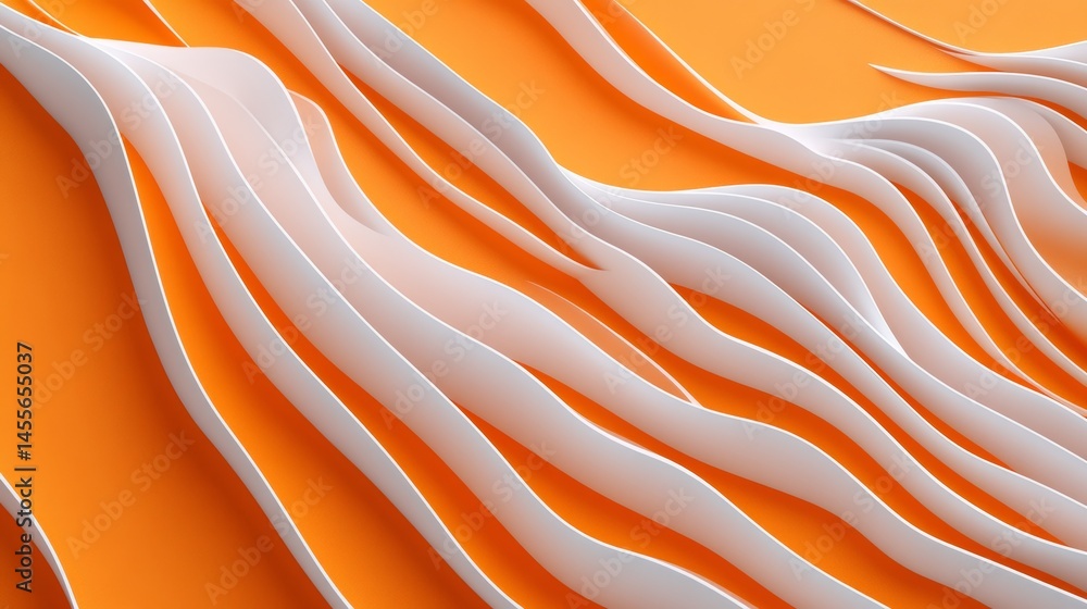 Aufkleber soft flowing fabric against a warm peach background creating a serene and calming atmosphere in mode