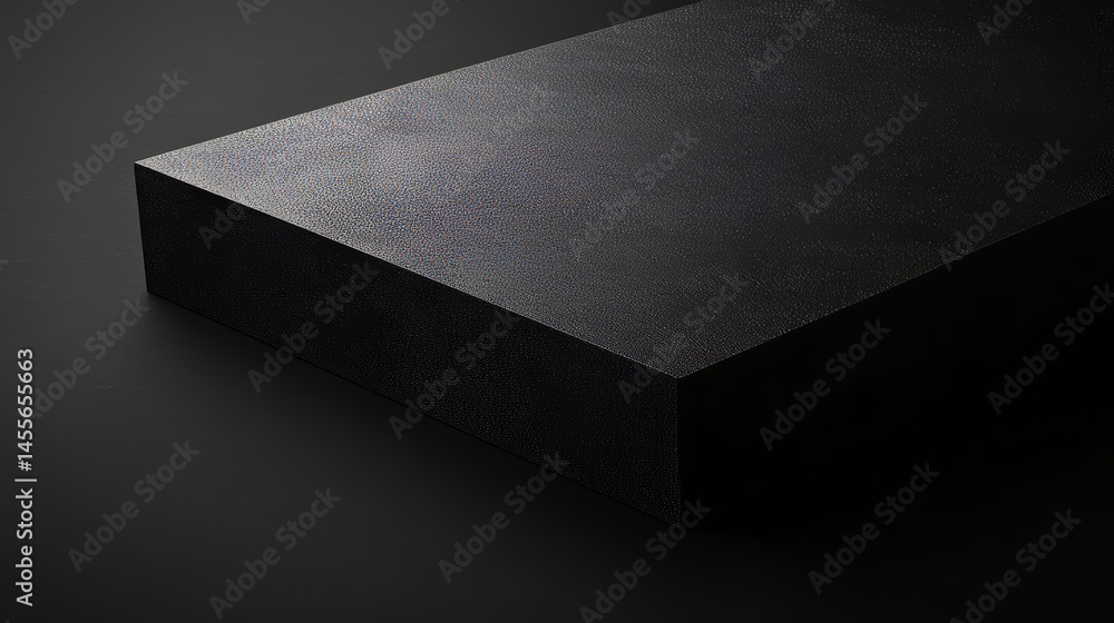 Poster abstract design featuring sharp geometric shapes and contrasting gold lines on a dark background cre