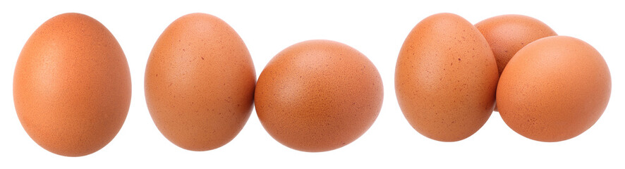 chicken eggs isolated, transparent PNG, PNG format