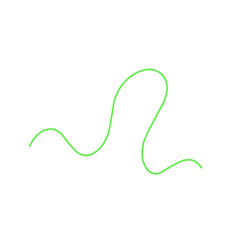 Obraz premium Green Thread Vector Illustration 