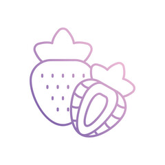 Strawberry  icon vector stock illustration