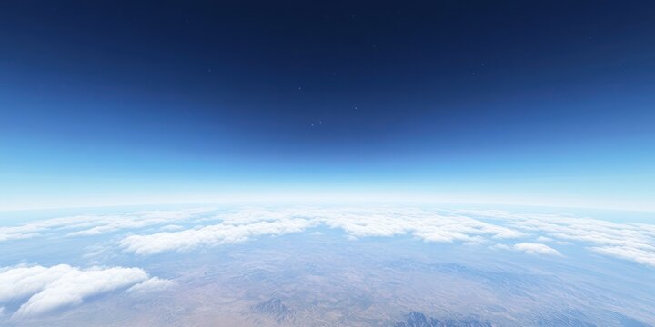 Aerial view of clouds and sky