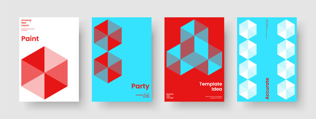 Obraz premium Modern Book Cover Layout. Isolated Flyer Design. Geometric Poster Template. Banner. Business Presentation. Background. Brochure. Report. Catalog. Leaflet. Pamphlet. Advertising. Portfolio. Journal