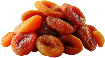 Dried Apricots: A close-up shot of dried apricots, their vibrant orange hue and wrinkled texture, evoke the essence of natural sweetness and health. Perfect for showcasing the beauty of dried fruits.