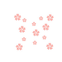 cherry blossom leaf pattern background