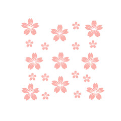 cherry blossom leaf pattern background