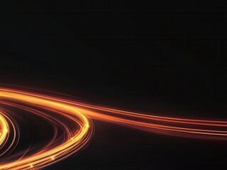 Abstract motion trails of light on a dark backdrop creating a dynamic and energetic visual effect