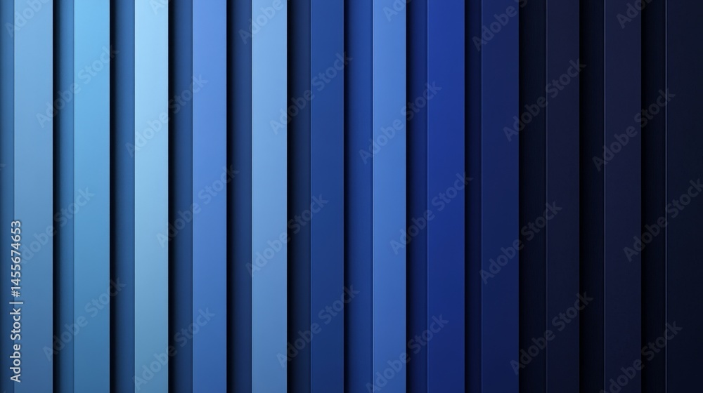 Poster multiple shades of blue create a textured pattern resembling layered geometric shapes on a smooth su