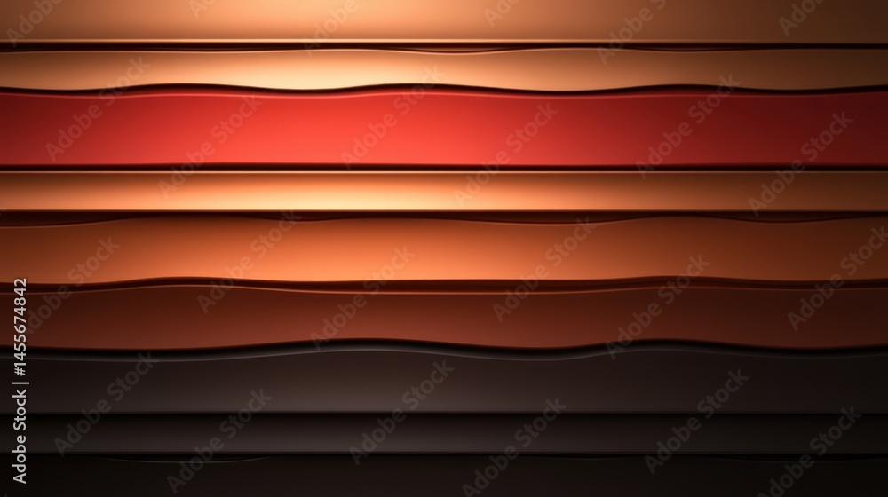 Aufkleber abstract background with wavy lines in shades of brown and red for modern design projects