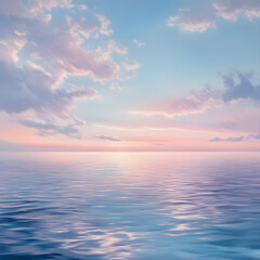 Tranquil Dawn: A Soothing Symphony of Pastel Horizons and Serene Reflections