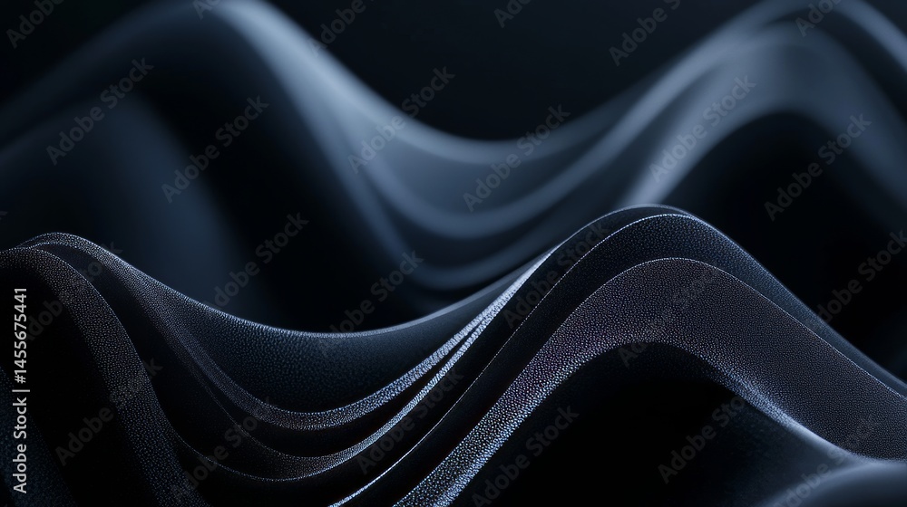 Poster sparkling blue particles create a captivating atmosphere in a dark setting with soft illumination an