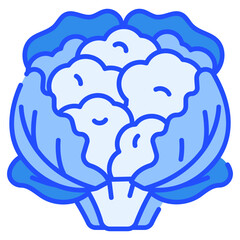 Cauliflower Blue Icon