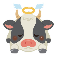 亡くなったウシのイラスト
