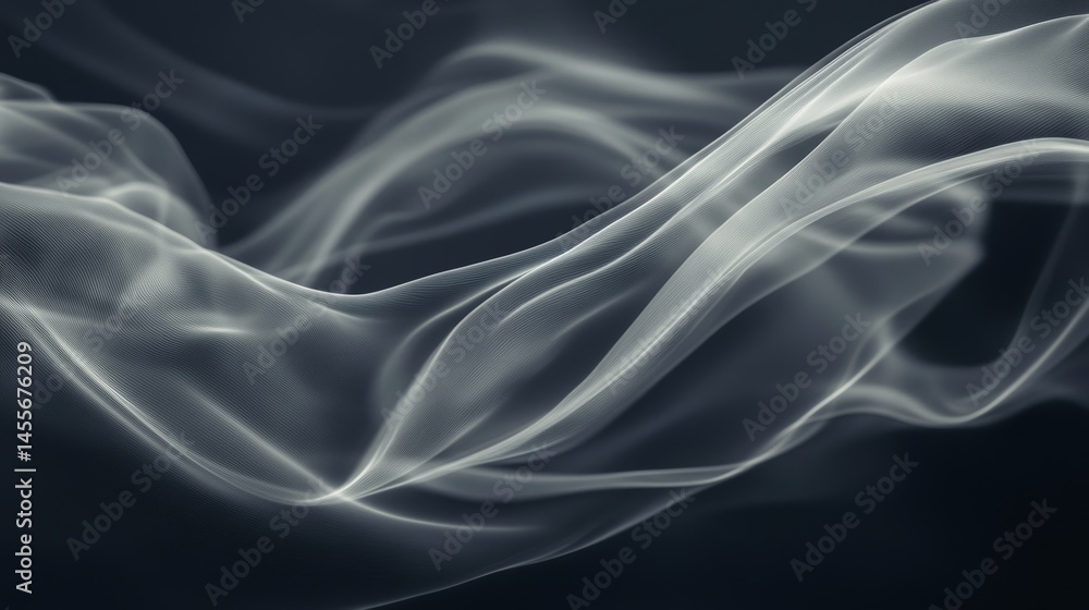 Poster elegant soft black fabric draped with graceful folds creates an inviting depth and texture suitable 