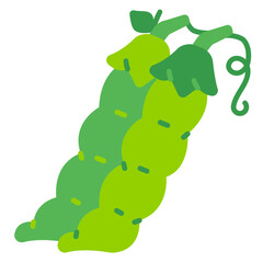 Green Bean Flat vector