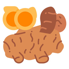 Turmeric Flat vector