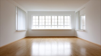 Bright living space with minimalist furniture and natural light / Serene simplicity in modern home design
