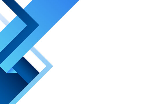 Blue geometric frame corner background vector illustration