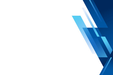 Modern blue footer corner shape background vector illustration