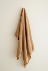 Beige linen fabric draped