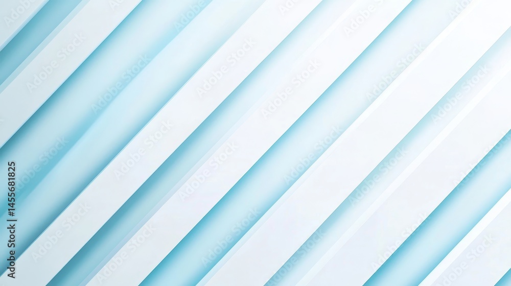 Poster soft blue tones create a calming abstract background with layered lines flowing diagonally, suggesti