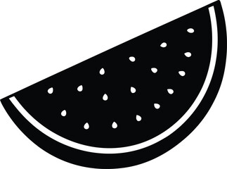 slice of watermelon on white background  .eps