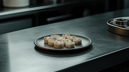 Sushi rolls on a plate (1)