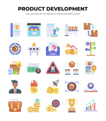 Product Development Icons. A Guide to Business Growth