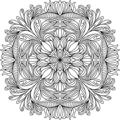 Simple Line Drawings, Line Drawings for Painting Practice, Mandala Paintings, Line Drawings for Making Coloring Books, Printings, Covers, Patterns on Product Surfaces.