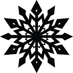 snowflake close up on white background  