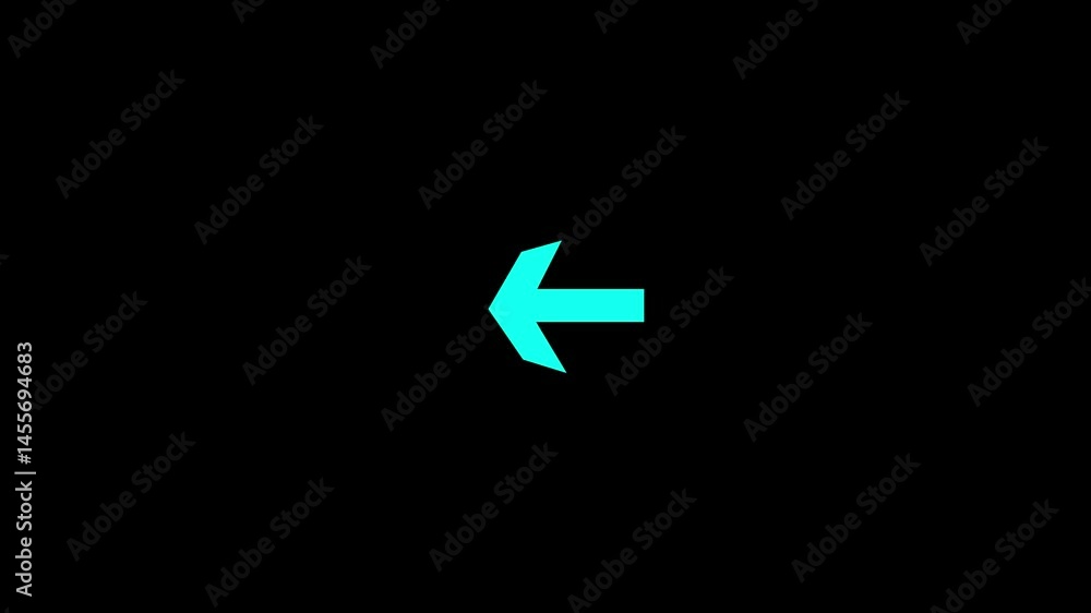 Poster green directional arrow icon.direction arrow icon animation ,down and up arrow animation concept