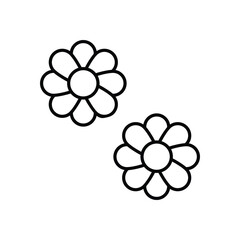 Flower icon vector stock illustration