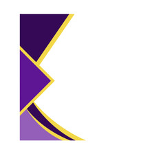 Purple Yellow Abstract Certificate Frame