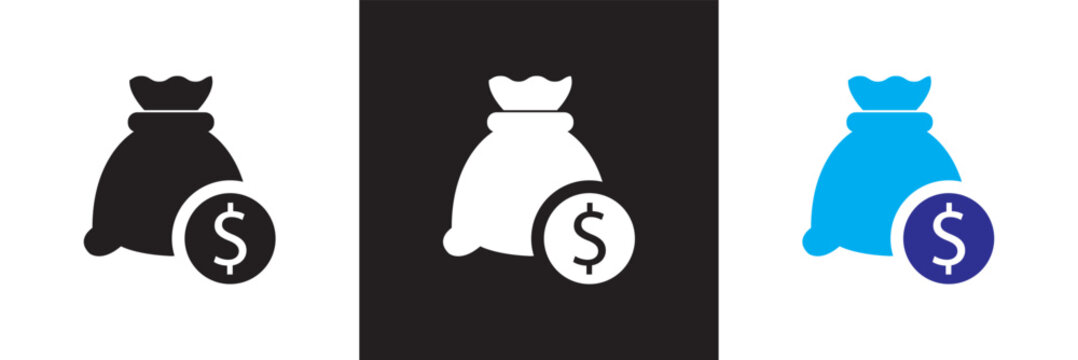 Profit icon.  Vector for websites, mobile interfaces, presentations, banner, visual branding etc. Vector illustration. isolated on white and black background. EPS 10 