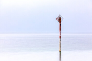 Seezeichen im Bodensee bei Wasserburg, Bayern