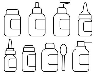 A wide variety of unique bottle designs tailored specifically for condiments and liquids