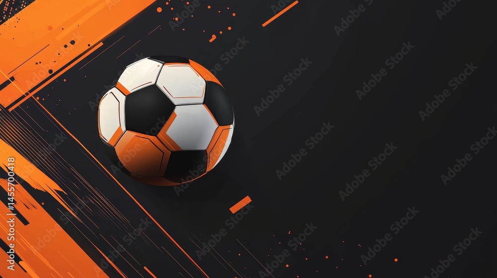 Poster dynamic abstract background featuring bold orange and black lines with textured patterns, ideal for 