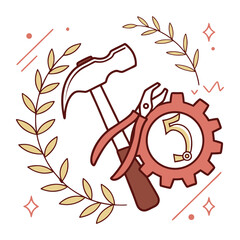 Labour day icon symbol element