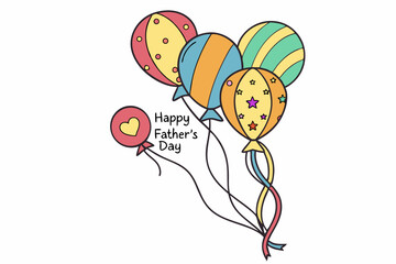 happy father's day vector illustration