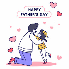 happy father's day vector illustration