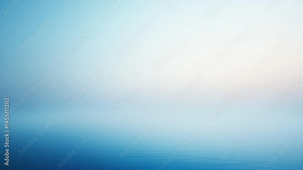 Aufkleber gradation of soft blue hues creating a calming atmosphere in a serene setting during early morning h