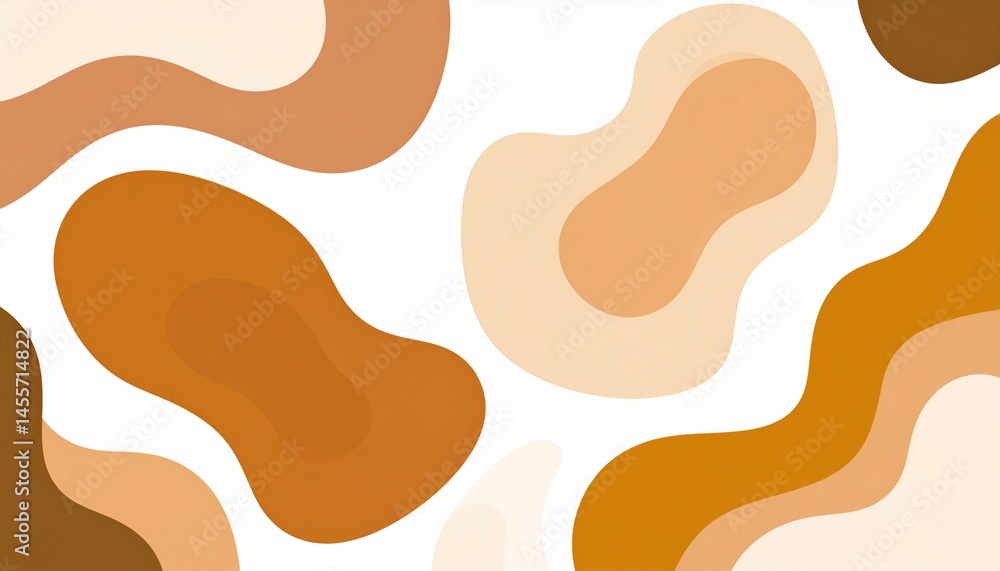 Aufkleber abstract shapes and patterns digital art modern design creative space top-down view visual aesthetic