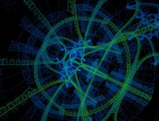 Imaginatory fractal abstract background Image