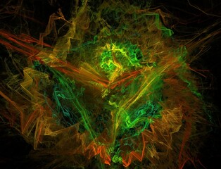 Imaginatory fractal abstract background Image